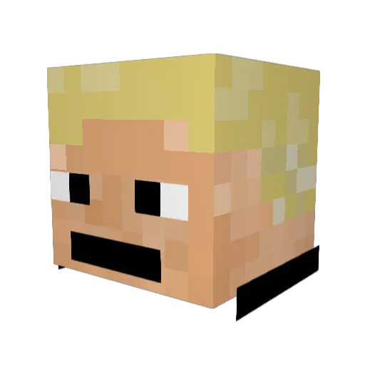 EL_Echo Minecraft avatar head, 3D render