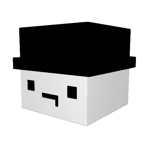 EL_GAGO007 Minecraft avatar head, 3D render