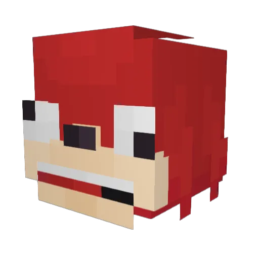 EL_GUILLO Minecraft avatar head, 3D render