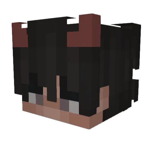 EL_MERO Minecraft avatar head, 3D render