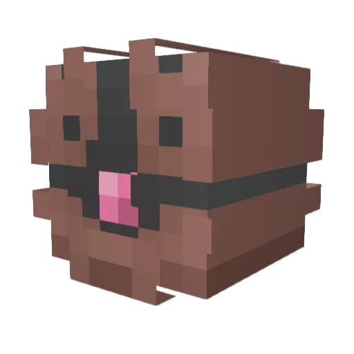 EL_TOPO Minecraft avatar head, 3D render