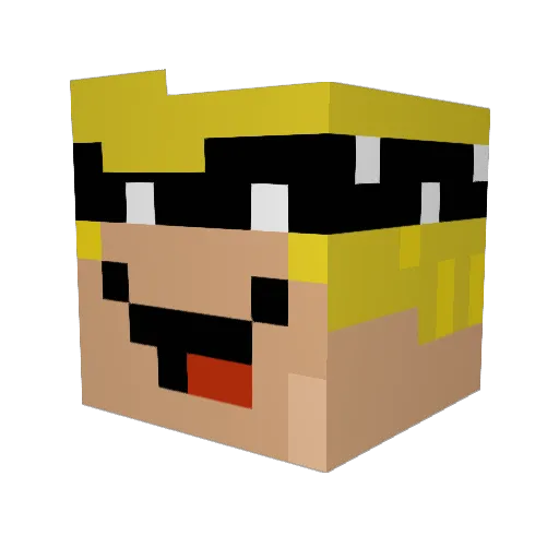 EL_Tornado99 Minecraft avatar head, 3D render