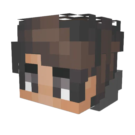 EL_paja Minecraft avatar head, 3D render