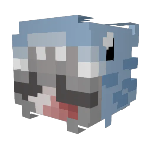 ELalex2 Minecraft avatar head, 3D render