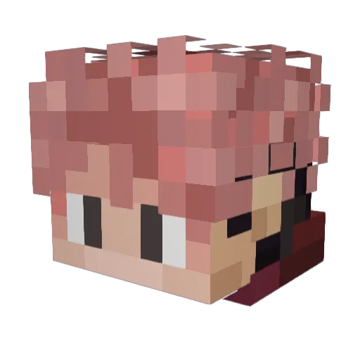 ELcuco124 Minecraft avatar head, 3D render