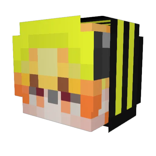 ELd4rek Minecraft avatar head, 3D render