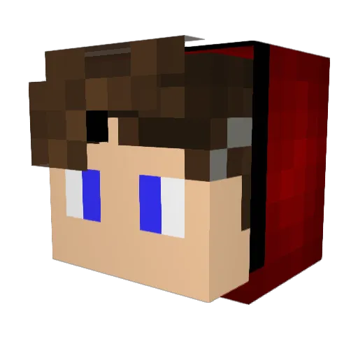 ELguxta_ Minecraft avatar head, 3D render