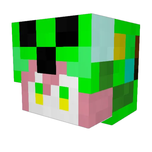 ELiMinARC Minecraft avatar head, 3D render