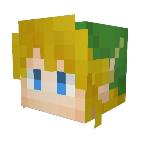 ELySioNq73 Minecraft avatar head, 3D render