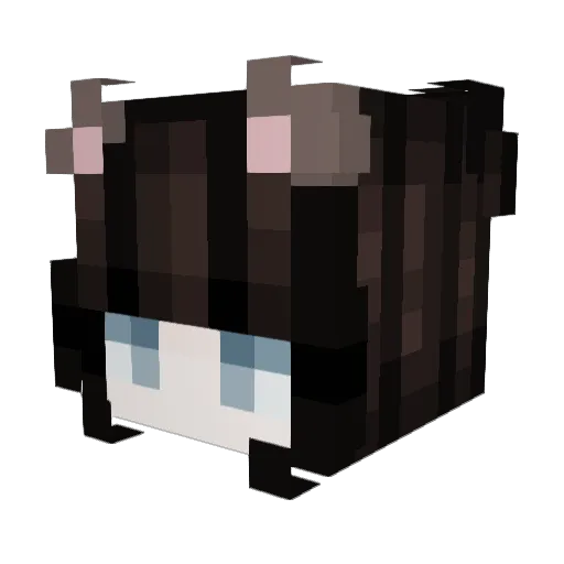 EM0C0R33 Minecraft avatar head, 3D render