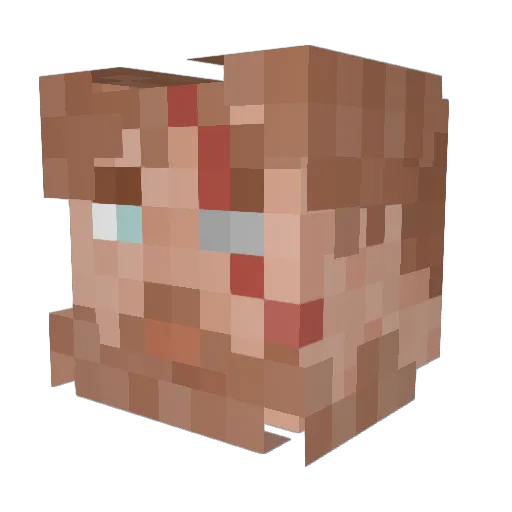 EM1LW3ST Minecraft avatar head, 3D render