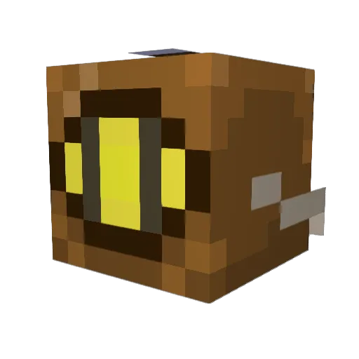 EM3 Minecraft avatar head, 3D render