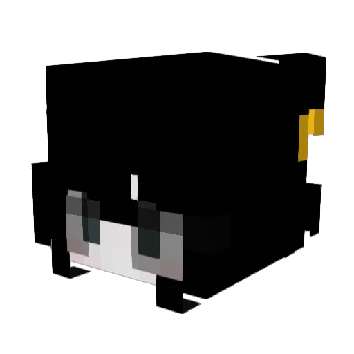 EM4P Minecraft avatar head, 3D render