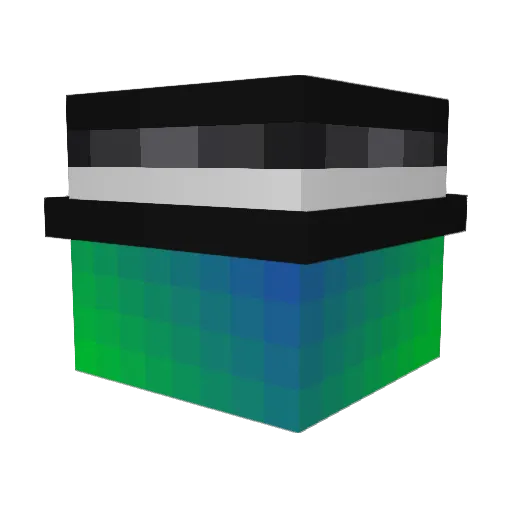 EM7207 Minecraft avatar head, 3D render
