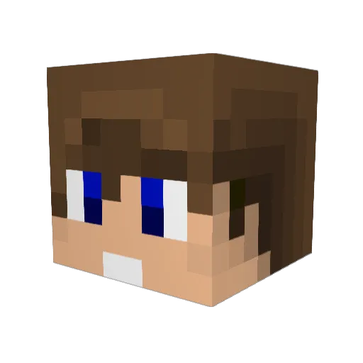 EMACheung Minecraft avatar head, 3D render