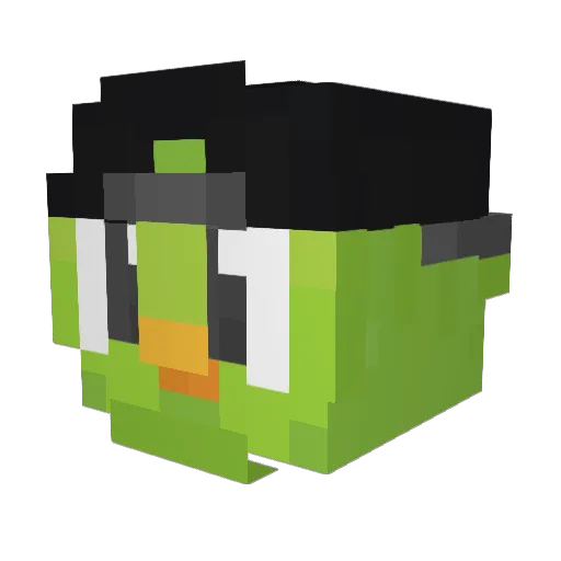 EMATHIEU Minecraft avatar head, 3D render