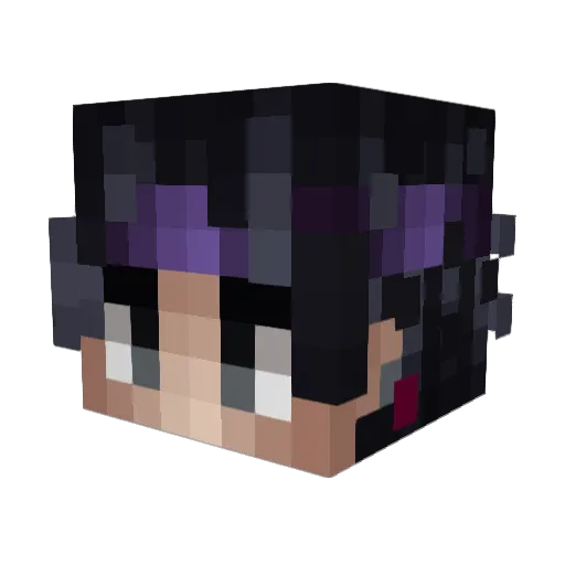 EMAVAREX Minecraft avatar head, 3D render
