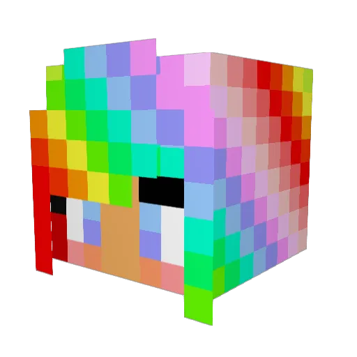 EMC26 Minecraft avatar head, 3D render