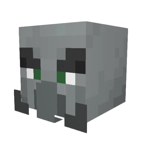 EMCY73 Minecraft avatar head, 3D render