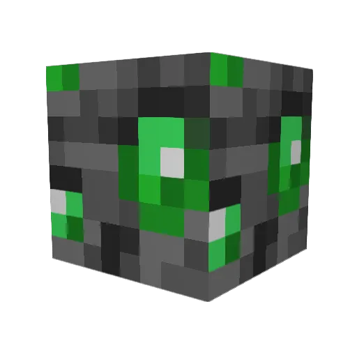 EMERALD310 Minecraft avatar head, 3D render