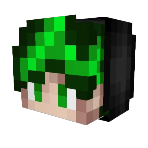 EMEREQS Minecraft avatar head, 3D render
