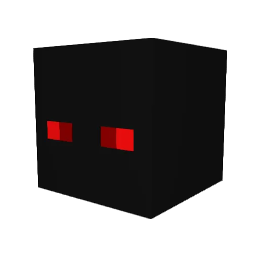 EMI82 Minecraft avatar head, 3D render