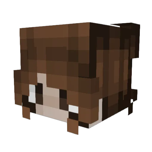 EMISAMAZ Minecraft avatar head, 3D render