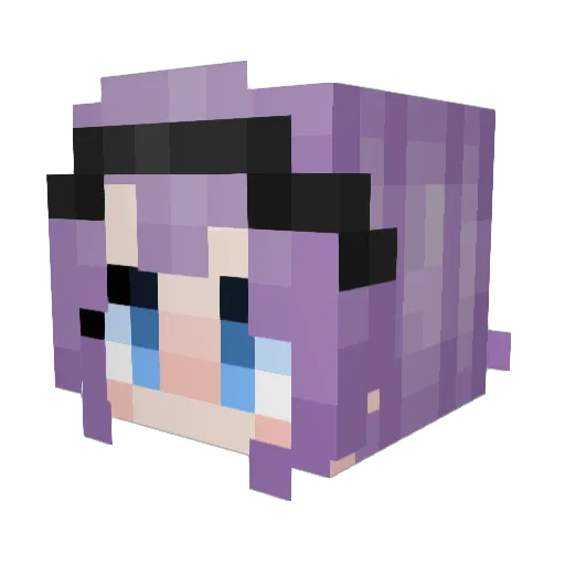 EMISOHD Minecraft avatar head, 3D render