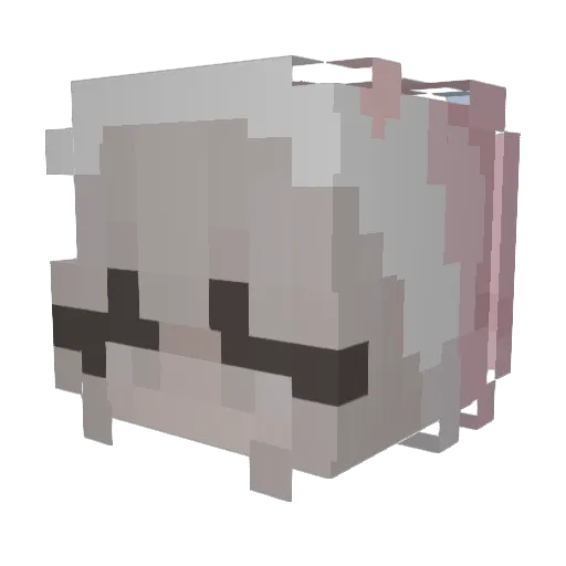 EMIYS Minecraft avatar head, 3D render