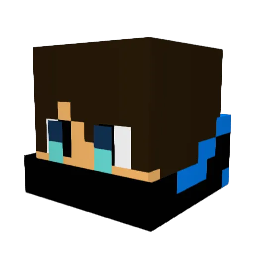 EMKAMY47 Minecraft avatar head, 3D render