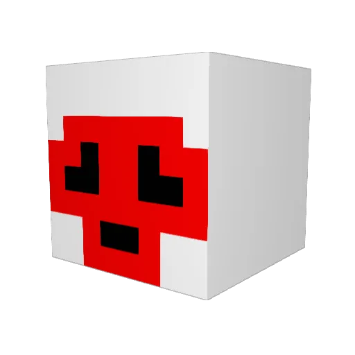 EMMA_TWATSON Minecraft avatar head, 3D render