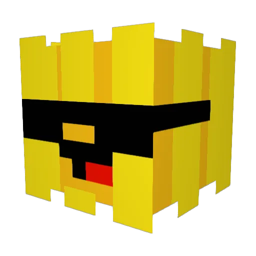 EMMGAV2 Minecraft avatar head, 3D render