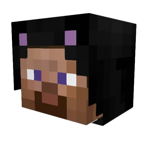 EMP5 Minecraft avatar head, 3D render