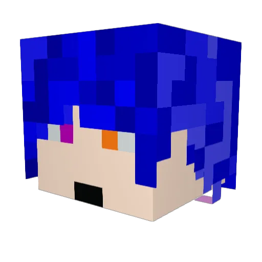 EMPNANANA Minecraft avatar head, 3D render