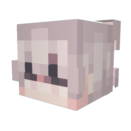 EMRSV Minecraft avatar head, 3D render