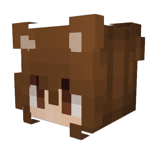 EMUHLEET Minecraft avatar head, 3D render