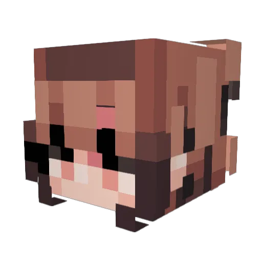 EMZYY18 Minecraft avatar head, 3D render