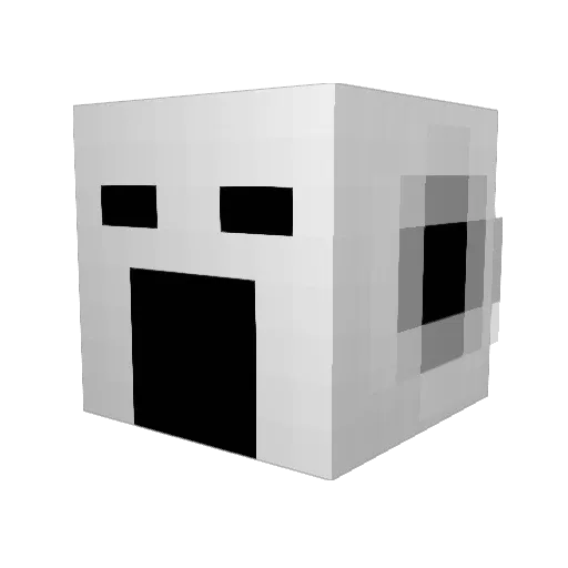 EMoTOr Minecraft avatar head, 3D render