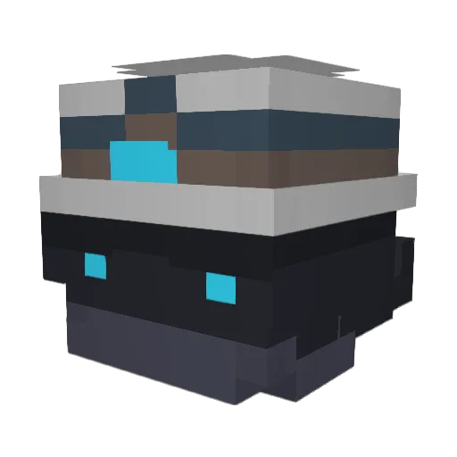 EMorpheus Minecraft avatar head, 3D render