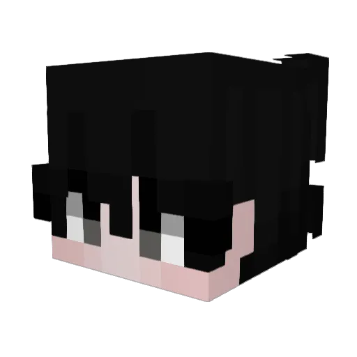 EN01A Minecraft avatar head, 3D render