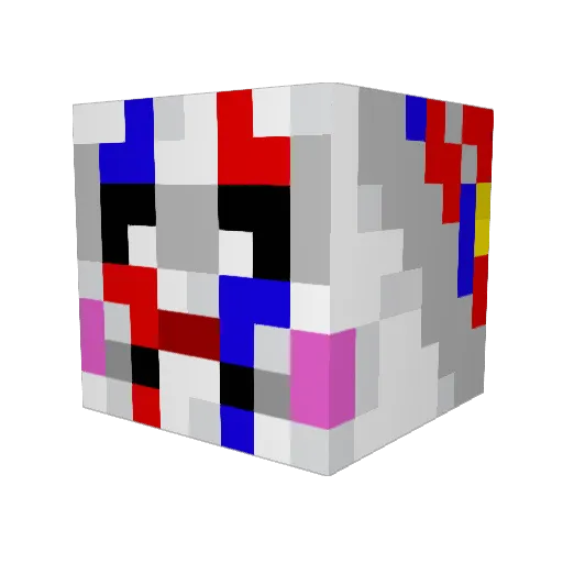 ENC02RE Minecraft avatar head, 3D render