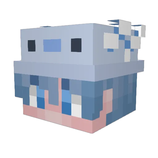 END3RG4MER Minecraft avatar head, 3D render