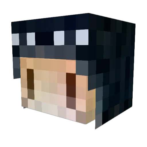 ENDA1 Minecraft avatar head, 3D render
