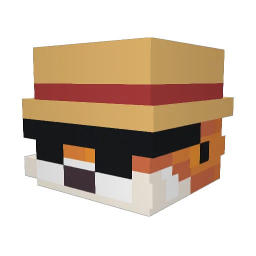 ENDBOSSLENNART Minecraft avatar head, 3D render