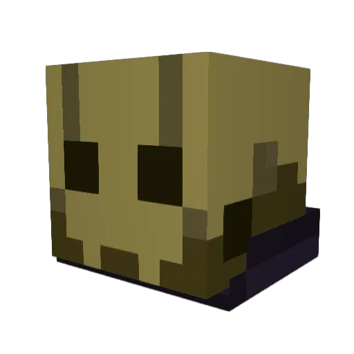 ENDDROID_ Minecraft avatar head, 3D render