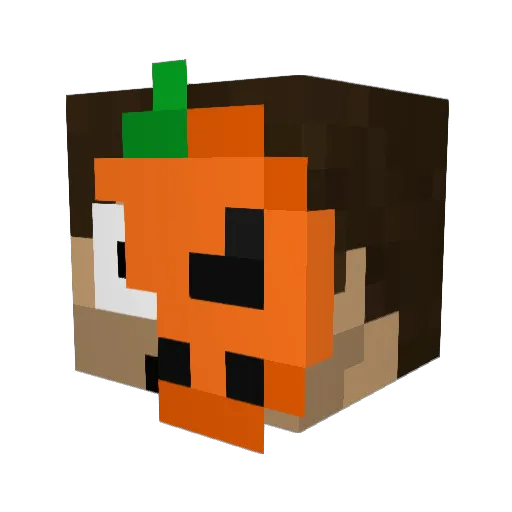 ENDERONTOP Minecraft avatar head, 3D render