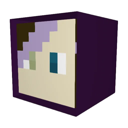 ENDERWOLF521 Minecraft avatar head, 3D render