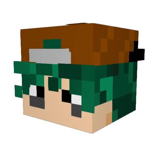 ENDLESS_SIMOX Minecraft avatar head, 3D render