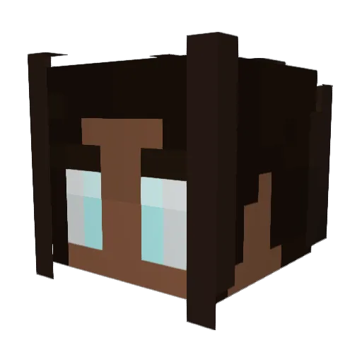 END_SOLDIER111 Minecraft avatar head, 3D render