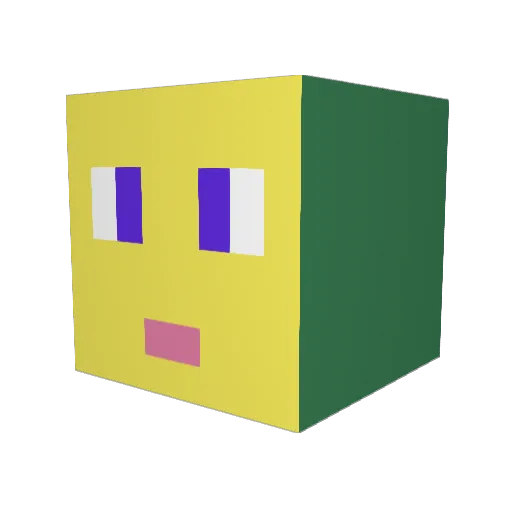 ENDplayz Minecraft avatar head, 3D render